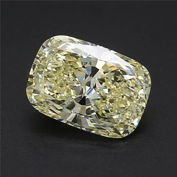 2.44ct Cushion brilliant Natural Diamond (Colour Fancy Light Yellow, Clarity VS2, GIA Certified)