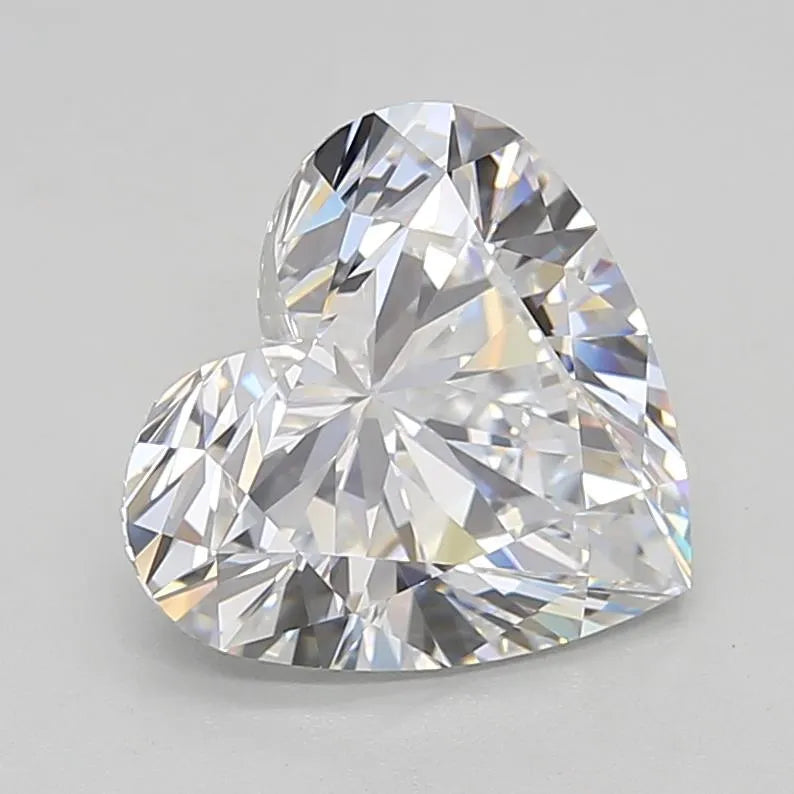 4.28ct Heart Lab Grown Diamond (Colour E, Clarity VVS1, Cut EX, GIA Certified)