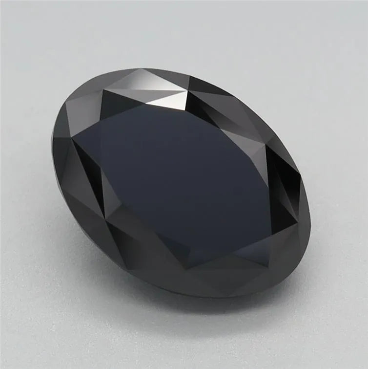 3.00ct Oval Lab Grown Diamond (Colour Fancy Black, Clarity VS1, IGI Certified)