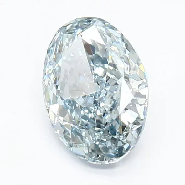 1.37ct Oval Lab Grown Diamond (Colour Fancy Intense Green Blue, Clarity VS1, IGI Certified)