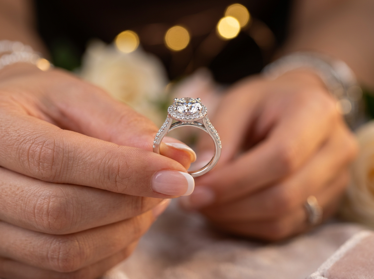 Luxury engagement ring with GIA certified diamond — bespoke design by Diagem Johannesburg