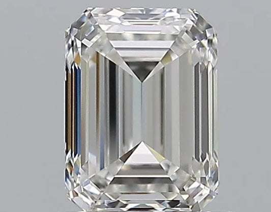 0.87ct Emerald Natural Diamond (Colour F, Clarity VVS1, Cut VG, GIA Certified)