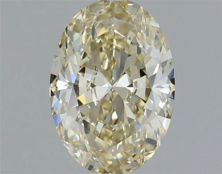1.02ct Oval Natural Diamond (Colour Fancy Light Yellow, Clarity VVS2, GIA Certified)