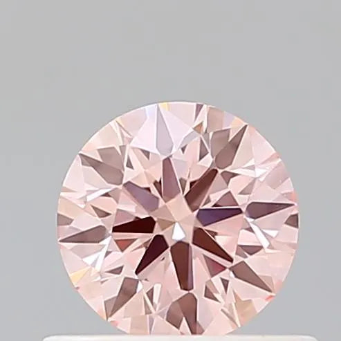 0.51ct Round Lab Grown Diamond (Colour Fancy Intense Pink, Clarity VVS2, Cut ID, IGI Certified)
