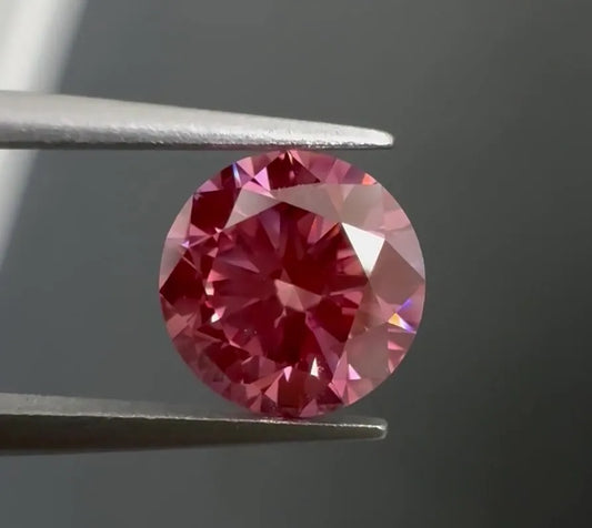 1.13ct Round Natural Diamond (Colour Fancy Vivid Pink, Clarity VS2, Cut EX, IGI Certified)